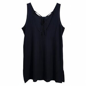 NWT | AIMAGE Navy Blue Waffle Knit Swimsuit Cover-Up | Open Back | 2XL